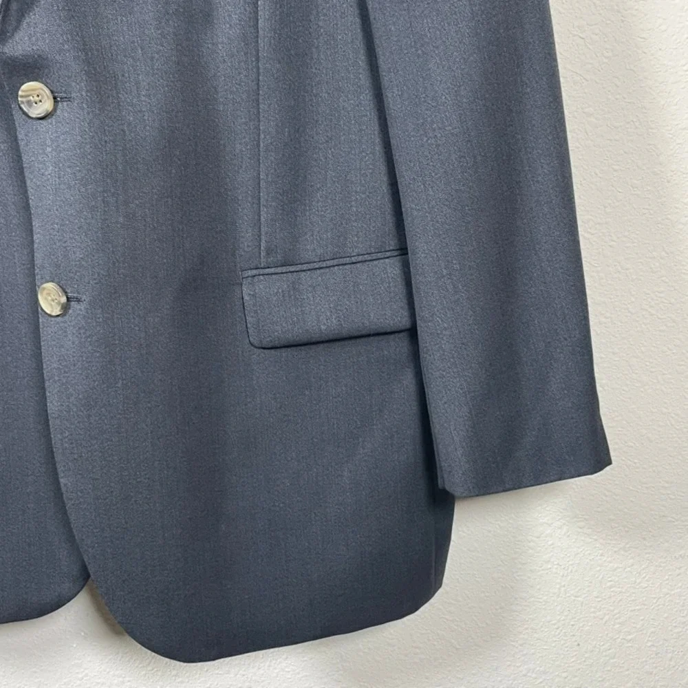 Indochino Blazer Mens 48 Gray Professional Wool Paisley Lining Sports Coat‎